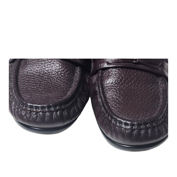 SAS Women's 7.5 M Burgundy Leather Tripad Comfort Foot Bed Loafers - Picture 15 of 15